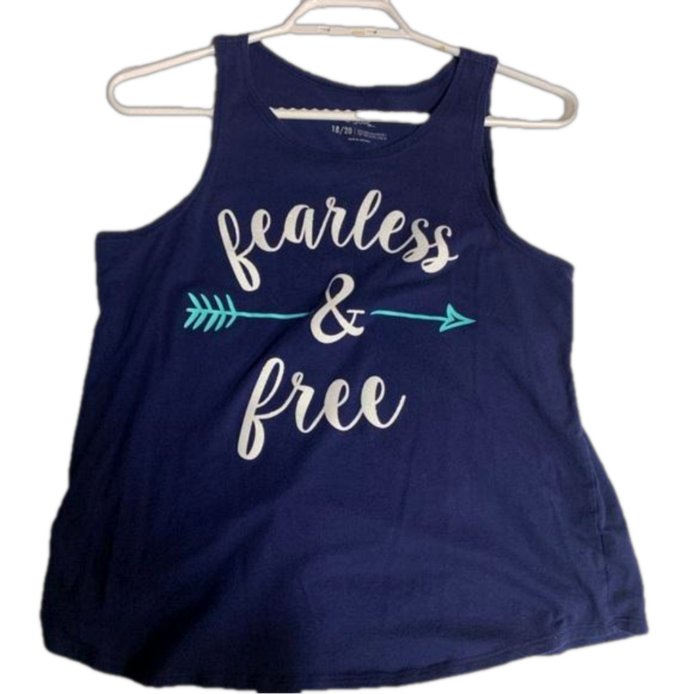 Girls fearless and free tank